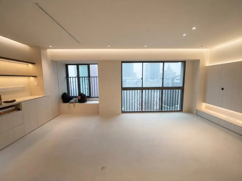 Home 12 Pinnacle Duxton HDB Living area island covelight with warm lighting